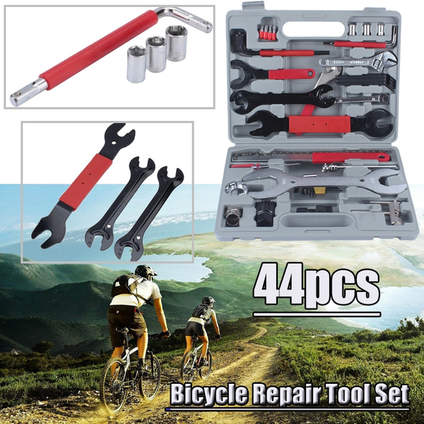 44tlg Fahrrad Werkzeugkoffer Werkzeugtasche Werkzeug Bike Tool Set Box Reparatur 