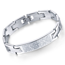 Steel, wristbandbracelet, titanium steel, biblecro