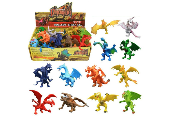 KGDUYC Lot De 2 Dragons Imprimés 3D – 22 Cm – Figurines Articulées PLA – Décoration Et Cadeau Pour Enfants Et Fans