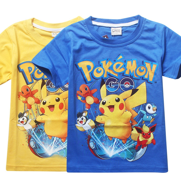 New T Shirt Pokemon Go Cartoon Children T Shirts For Boys Girls Tees Cotton Tops Kids Clothes 3938 | Wish