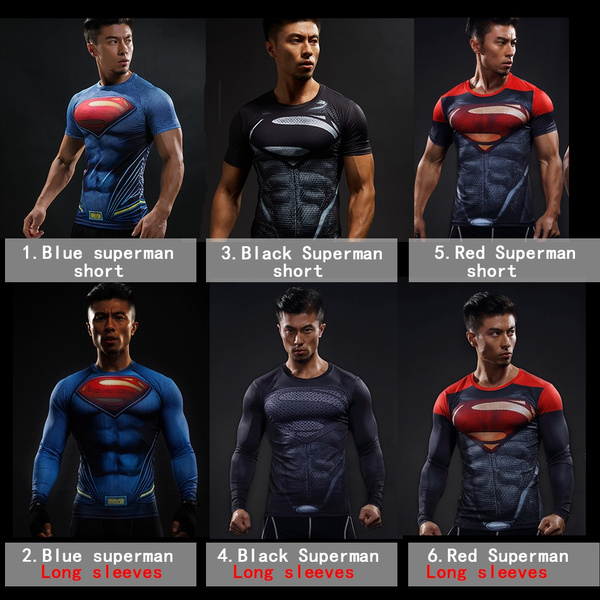 Superman Batman The Flash T Shirt Tee 3D Super hero Printed T-shirts Men  Short Athletic Shirts sleeve Fitness Cosplay Costume Film Slim Fit Tops  Male