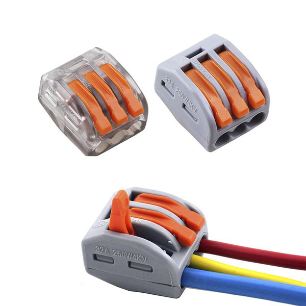 Mini Fast Wire Connector JK222-413 (WAGO 222-413 ) Universal Compact ...