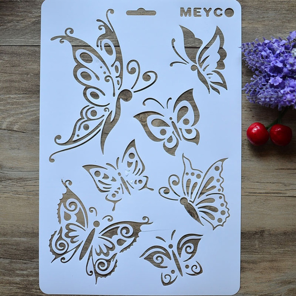 Download A4 Diy Craft Layering Stencils Album Stamping Drawing Template Tool Mama