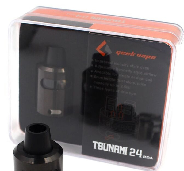 Tsunami 24 RDA Tank Rebuildable Vape Vapor 24mm 2 Post Velocity Style ...