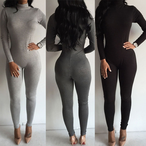 Black long best sale pants bodysuit