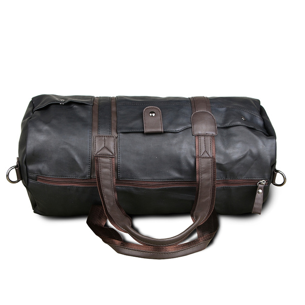 leder duffle bolsa