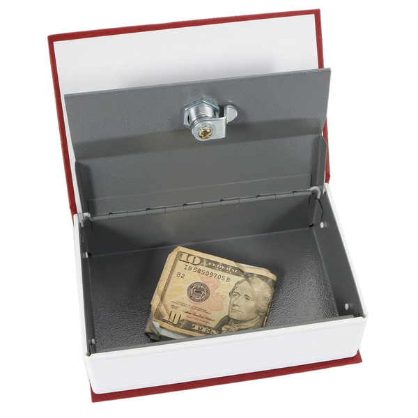 Hot Dictionary Book Cash Money Jewelry Safe Storage Box Security Key