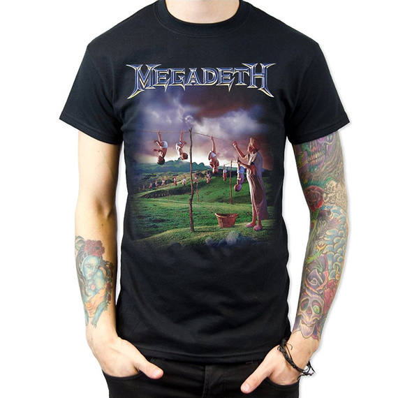 Funny T-shirt Megadeth Youthanasia T-Shirt Fashion Men's T-Shirt