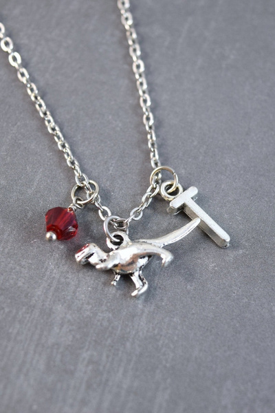 Necklace, Dino Necklace, Dinosaur Necklace, Tyrannosaurus Rex, Jewelry, Tiny Necklace, PersonalizedJewelry | Wish