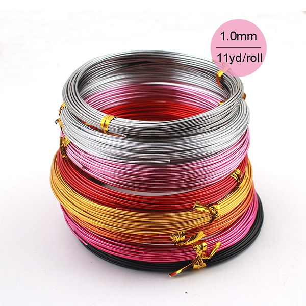Metallcraft Aluminiumdraht 1mm X 10m – Schwarz Eloxiert, Für Schmuck, Basteln & Deko