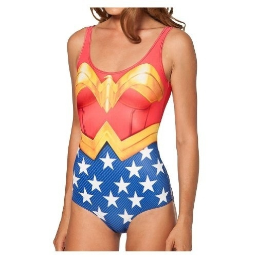 KT Fashion One Piece Wonder Woman Cape Suit Swimsuit