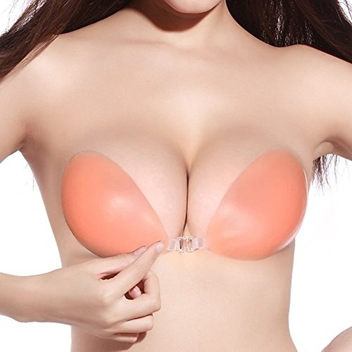 Nsstar Invisible Bras Breast Push Up Self Adhesive Breathable Backless  Strapless Bra Nipple Cover Silicone Bra Free Bra Brassiere Nipple-shield  Breast Form Without Strap,Wedding Dress Evening Dress Bikini Swimsuit Pads  Bra Inserts
