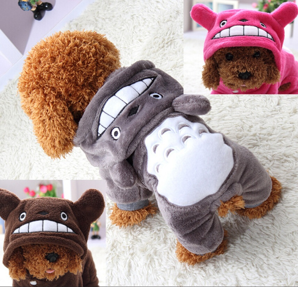 Cute Anime Pikachu Totoro Lion Design Pets Costume Funny Dog Clothing For Pet Cats Dogs Clothes Puppy Hoodies Winter Coat Wish