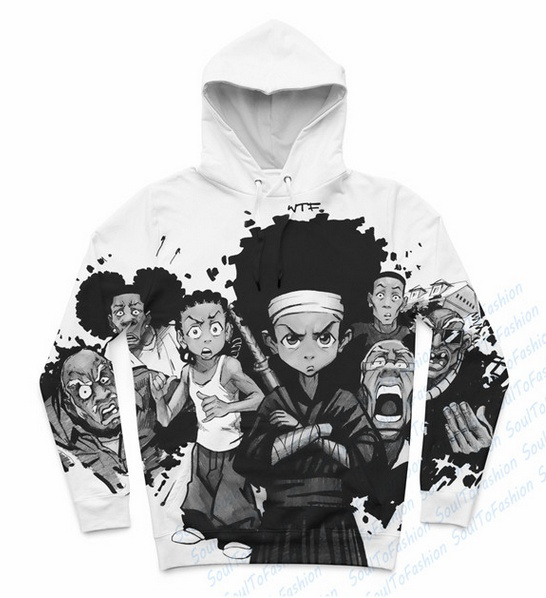 New Fashion Mens Womens Boondocks 3D Print Casual Sweatshirt