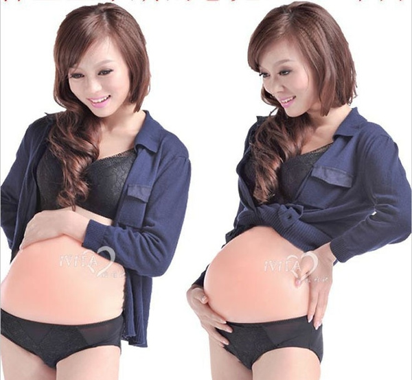 Pregnant Bump Belly Fake Pregnancy 3-4Month 1500g harayaa Artificial Baby Tummy