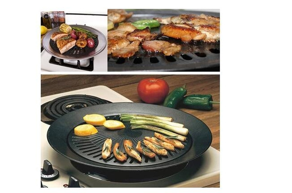 Healthy Smokeless Non-stick Stovetop Grill Pan For Indoors And Outdoors 