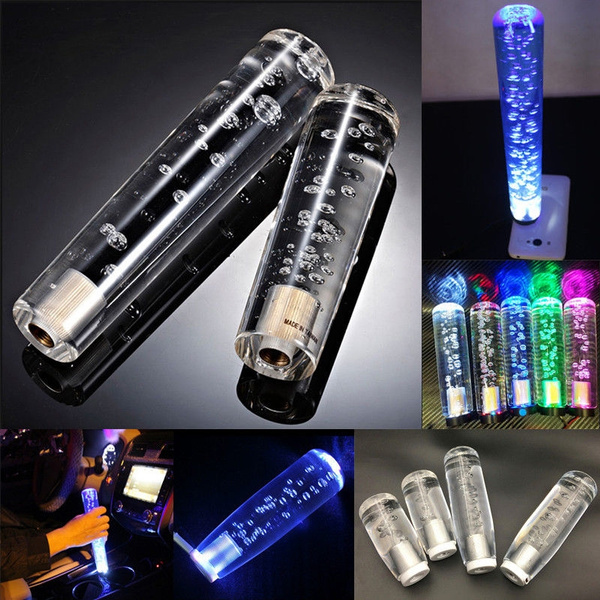 Universal Crystal Bubble LED Luminous Shift Knob Car Shifter Head