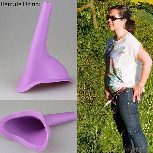 Portable Female Women Urinal Toilet Funnel Camping Travel Stand Pee Device 