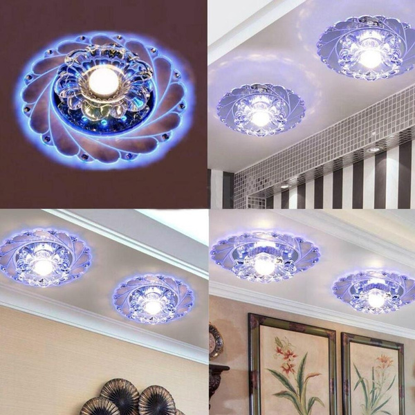 blue led ceiling lights