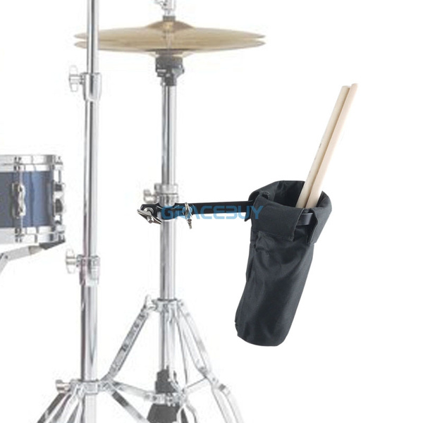 Drum Sticks Holders Black Nylon Clip On Stand Drumsticks Cases Drummer