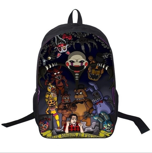 3pcs/set Five Nights Freddy Bear Printed Backpack Set With Shoulder Bag  Pencil Case School Bag Travel Daypack Lightweight Bookbags | Fruugo IE