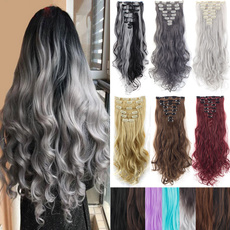 wig, syntheticclipinhairextension, Head, Hairpieces