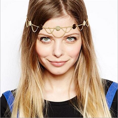 Hair Band Tassel Head Chain for Women 
