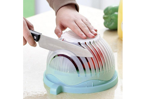 Salad Cutter Bowl Perfect Fruit Vegetable Slicer Easy Washer Chopper 60  Second