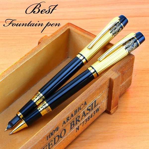 HERO 901 Fountain Pens Nib Medium Nib Fountain Pen Black&Gold Stainless one 