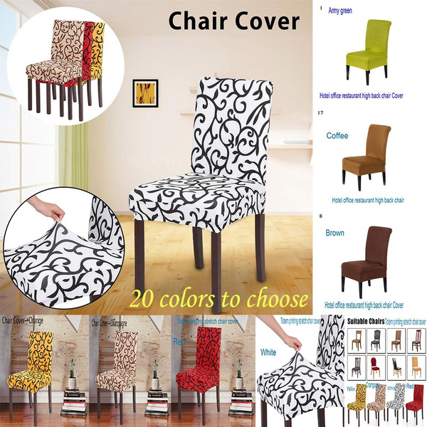 Ceremony Chair Seat Covers Washable, Seat Covers For High Back Dining Chairs