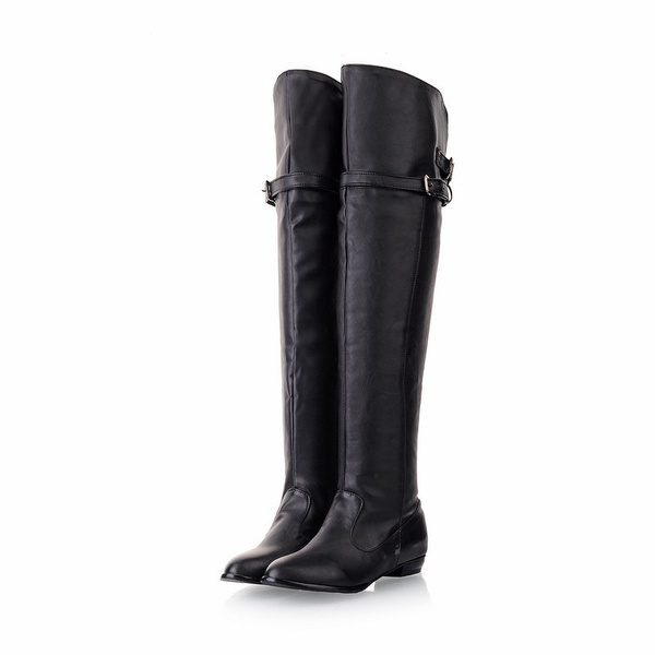 Sexy flat knee high on sale boots