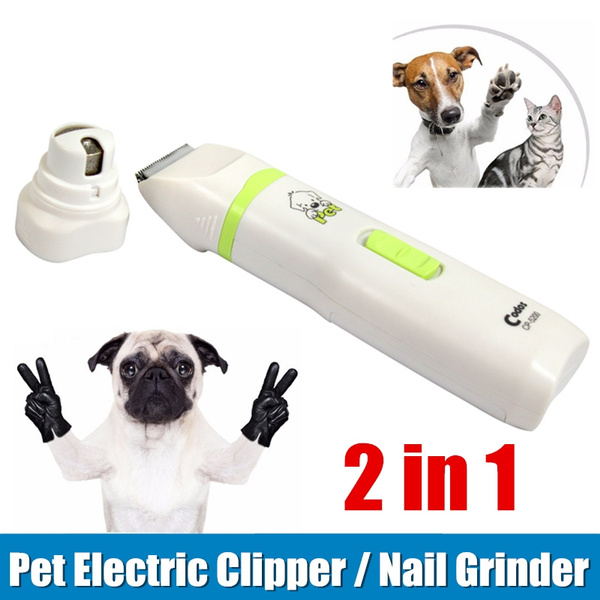 2 in 1 Codos Pet Dog Hair Trimmer Paw Nail Grinder Grooming Clippers Nail Cutter Hair Cutting Machine | Wish