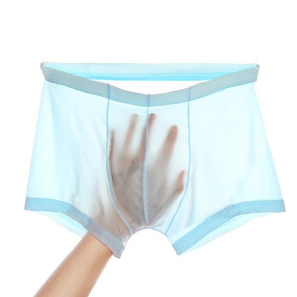 Ice Silk Utral-thin Men's Boxers Shorts Underwear