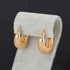 Hoop Earring, Jewelry, gold, 18 k