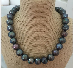 Jewelry, tahitian, pearls, black