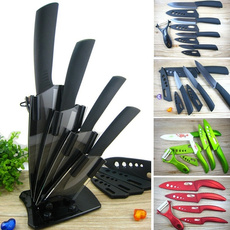 Best Ceramic Knife Set Chef's Kitchen Knives 3" 4" 5" 6" Inch + Covers + Acrylic Holder