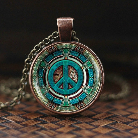 Finding Peace Necklace | Peace Sign Jewelry - Island Cowgirl