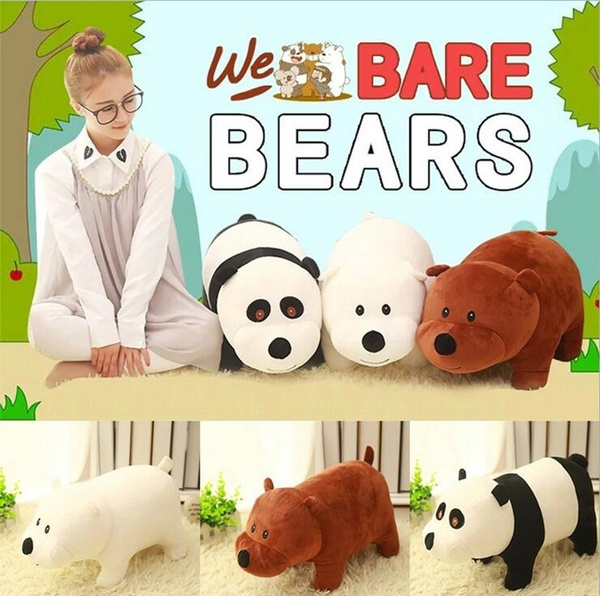 The TV Show We Bare Bears Plush Doll Toys Panda Grizzly Xmas Gifts Cute Plushie