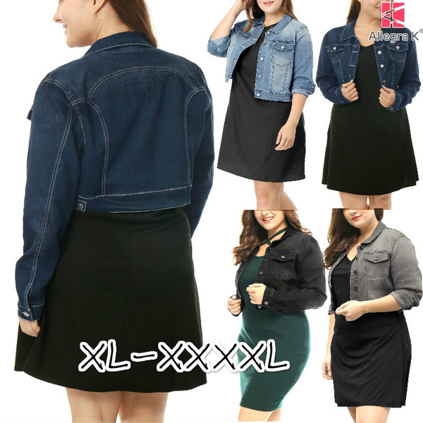 denim bolero jacket plus size
