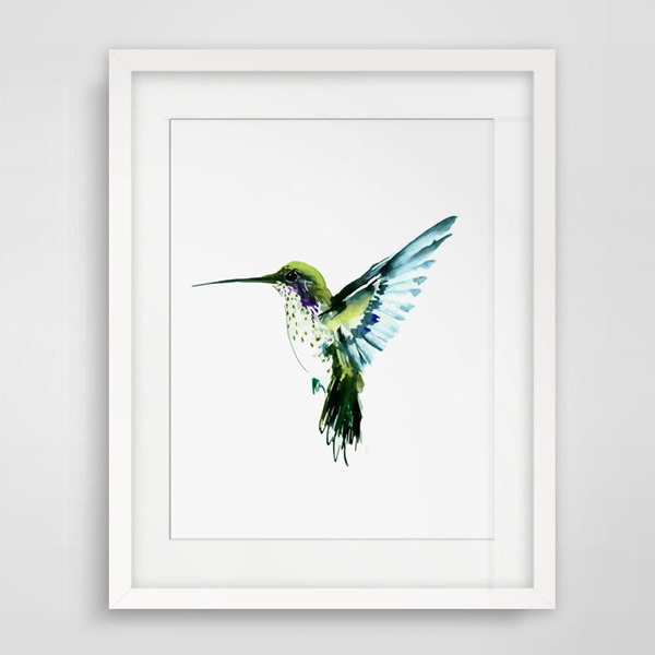Hummingbird Wall Art Decor Kids Hanging Watercolor Painting Home Poster Bird Pictures Gift No Frame Wish - Large Hummingbird Wall Art Hummingbird Wall Art Decor Kids Hanging Watercolor Painting Home Poster Bird Pictures Gift No Frame Wish - Large Hummingbird Wall Art