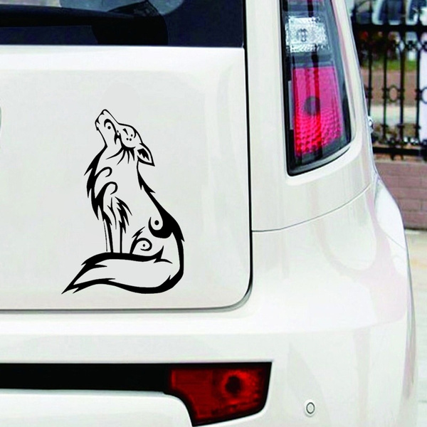 WOLF Car Stickers Cute Vinyl Car Body Decal Bumper Sticker Removable