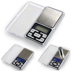 0.01g to 200g Mini Digital Jewelry Pocket Scale| Gram Precise Weighing Balance (Size: 62mm by 120mm by 17mm, Color: Silver)