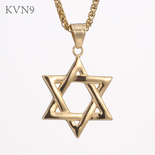 18k gold star of david deals necklace