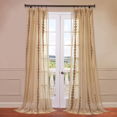Curtains, Jewelry, gold, windowtreatment