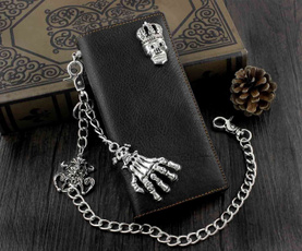 genuineleatherpurse, Key Chain, Chain, skull