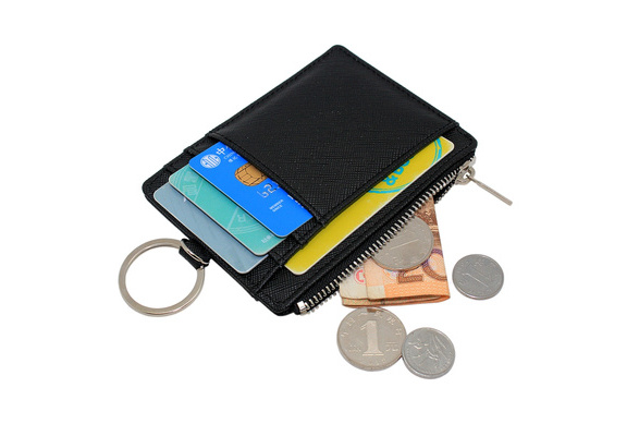 Boshiho Saffiano Leather Credit Card Holder