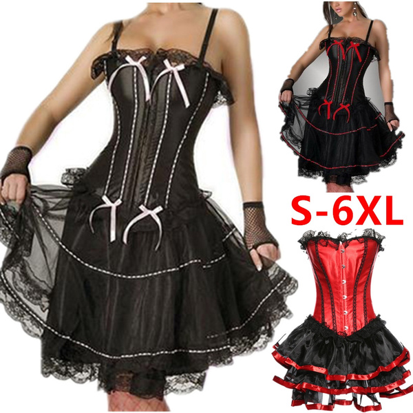 Sexy Corsets Dresses For Women Plus Size Costume Overbust Burlesque