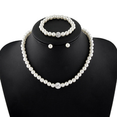 Sterling, earringsset, pearl jewelry, Jewelry