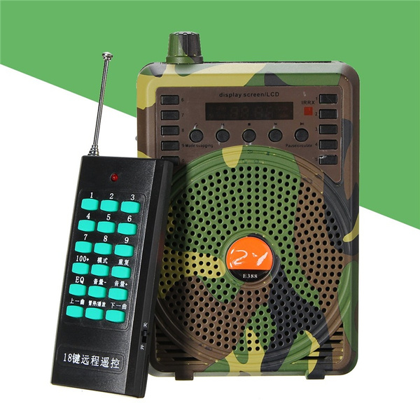 48W Hunting Speaker Bird Caller Predator Sound Caller MP3 Player+Remote Control 