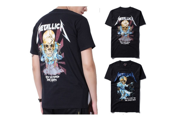 Justin Bieber Metallica T Shirt Black Cotton T Shirt Fear Of God Rock Star Swag Tyga Tops Wish